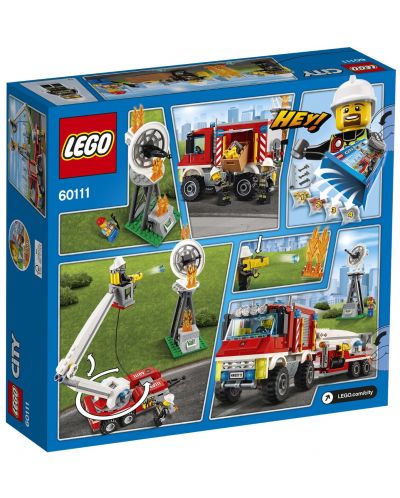Конструктор Lego City - Пожарникарски камион (60111) - 3