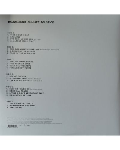 A-ha - MTV Unplugged - Summer Solstice (3 Vinyl) - 2