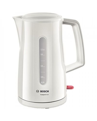 Електрическа кана Bosch - TWK3A011, 2400W, 1.7 l, бяла