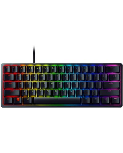 Механична клавиатура Razer - Huntsman Mini, Optical Purple, черна - 1
