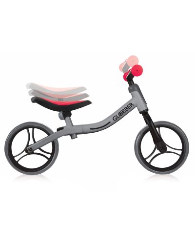 Детско колело Globber - Go Bike, сиво с червено - 3