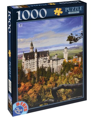 Пъзел D-Toys от 1000 части - Замъкът Нойшванщайн, Германия - 1