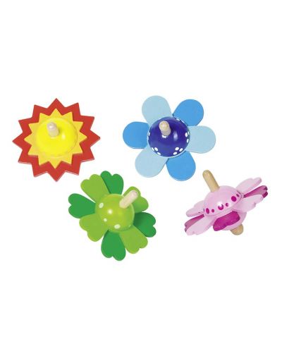Детска играчка Goki - Пумпал, цветя, асортимент - 1