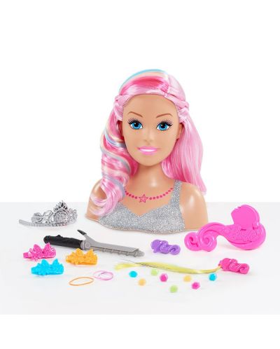 Модел за прически Barbie Dreamtopia - Rainbow, 22 части - 2