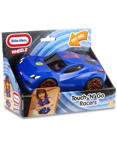 Бебешка играчка Little Tikes - Синя спортна кола - 1