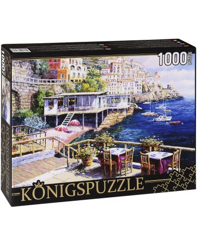 Пъзел Königspuzzle от 1000 части - Кафене на брега - 1
