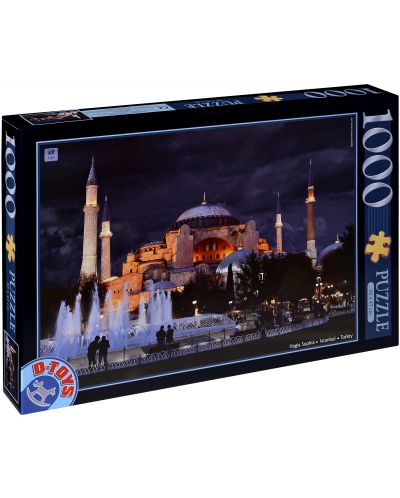 Пъзел D-Toys от 1000 части - Църквата Света София, Истанбул - 1