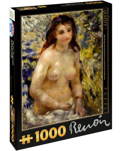Пъзел D-Toys от 1000 части – Женски торс на слънце, Пиер Реноар - 1