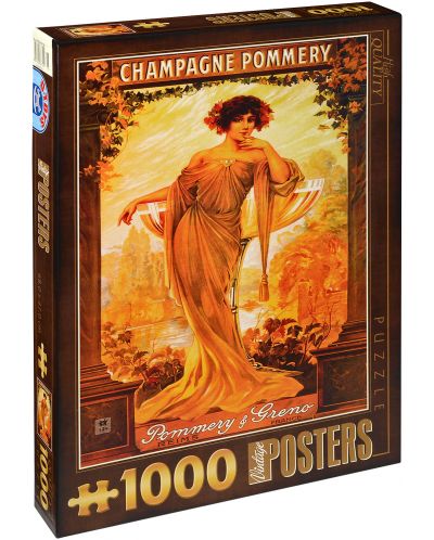 Пъзел D-Toys от 1000 части - Френско шампанско Pommery - 1