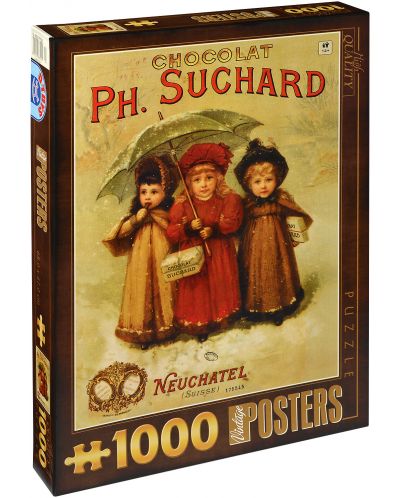Пъзел D-Toys от 1000 части – Шоколад PH. Suchard - 1