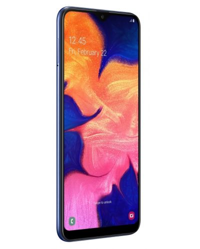 Смартфон Samsung Galaxy A10 - 6.2, 32GB, син - 3