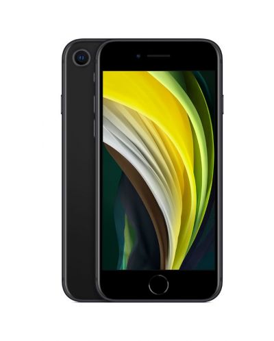 Смартфон iPhone SE (2nd gen) - 4.7", 128GB, черен - 1
