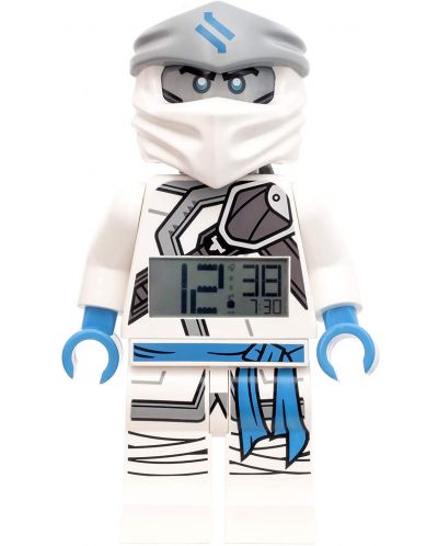 Настолен часовник Lego Wear - Ninjago Zane, с будилник - 2