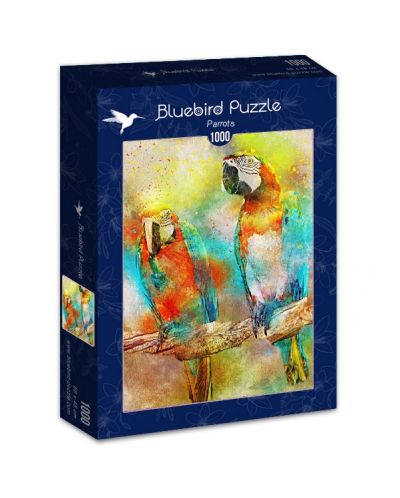 Пъзел Bluebird от 1000 части - Папагали - 1