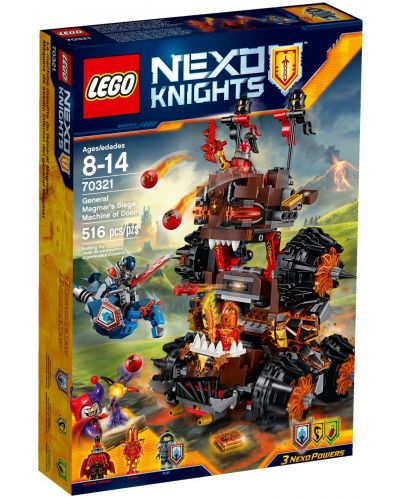 Конструктор Lego Nexo Knights - Чудовищната машина на генерал Магмар (70321) - 1