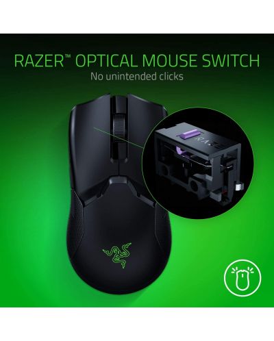 Гейминг мишка Razer - Viper Ultimate, оптична, безжична, черна - 5