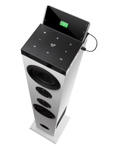 Колона Energy Sistem Tower 5 - Bluetooth, бяла - 6