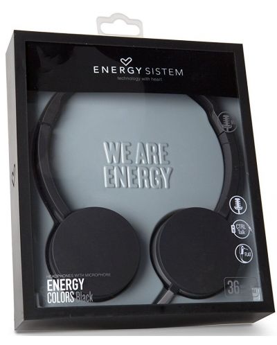 Слушалки Energy Sistem Colors Black - 2