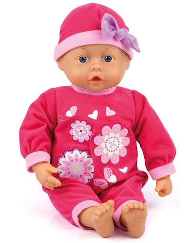 Кукла Bayer Baby First Words – с 24 звука и розова дрешка - 1