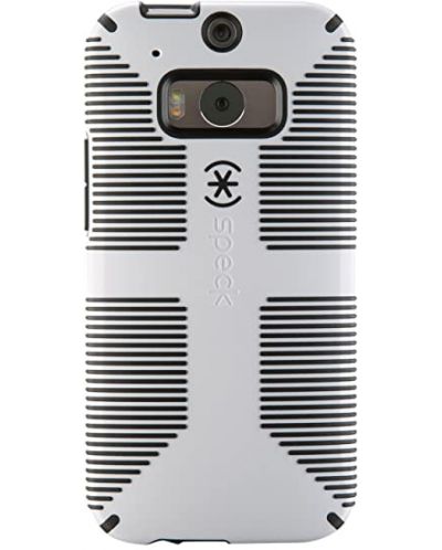 Калъф Speck - CandyShell Grip, HTC One M8, бял/черен - 1