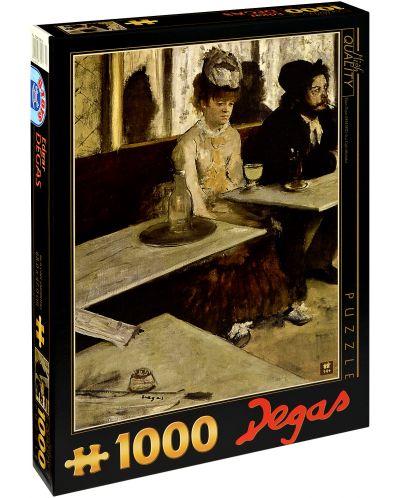 Пъзел D-Toys от 1000 части - В кафенето (Пиячи на абсент), Едгар Дега - 1