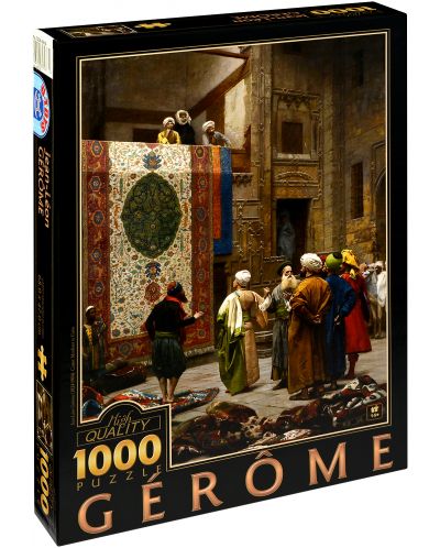 Пъзел D-Toys от 1000 части -Търговецът на килими в Кайро, Жан-Леон Жером - 1