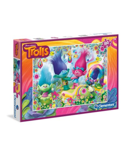 Пъзел Clementoni от 180 части - Trolls