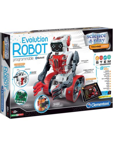 Научен комплект Clementoni Science & Play - Робот Evolution, с 8 режима - 8