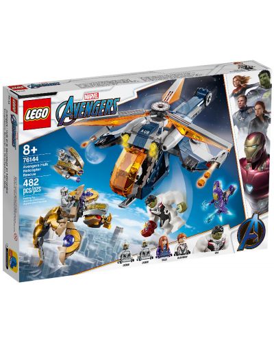 Конструктор Lego Marvel Super Heroes - Avengers, Спускане на Hulk от хеликоптер (76144) - 1