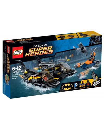 Конструктор Lego Super Heroes - Пристанищно преследване с лодката на Батман (76034) - 1