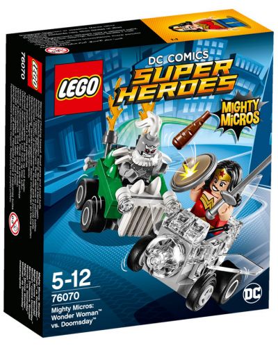 Конструктор Lego Super Heroes – Mighty Micros: Жената чудо™ срещу Думсдей™ (76070) - 1