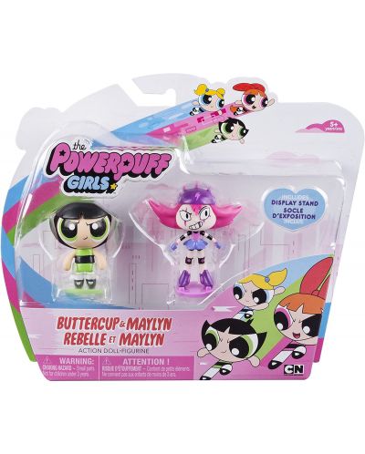 Комплект от 2 екшън фигури Powerpuff Girls - Buttercup и Maylyn - 2