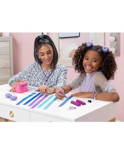 Детски комплект за красота  Cool Maker - Студио за цветни кичури Hollywood Hair - 6