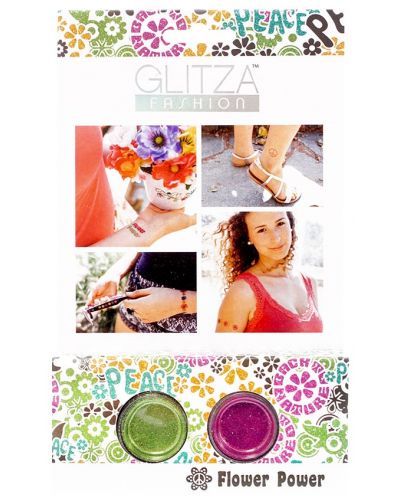 Брокат Glitza - Комплект "Силата на цветята", 2 цвята - 1