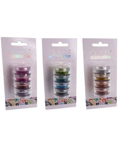 Комплект брокати Glitza - 4 цвята