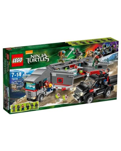 Конструктор Lego TMNT - Бягство на големия Риг (79116) - 1