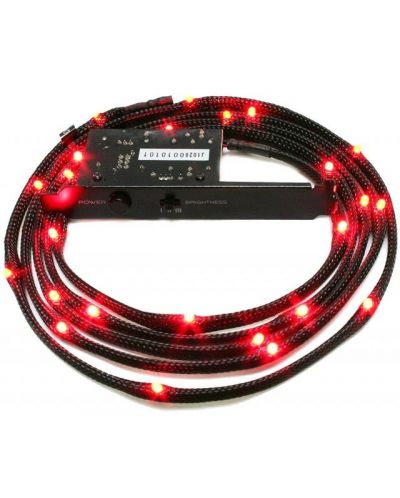 LED лента NZXT - Sleeved LED Kit Red CB, черна - 1