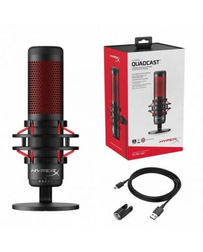 Микрофон HyperX - Quadcast, черен - 5