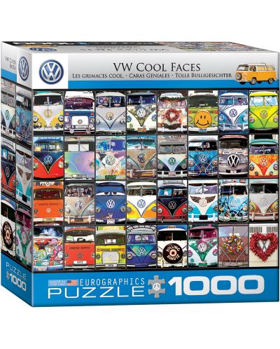 Пъзел Eurographics от 1000 части - Готините лица на VW