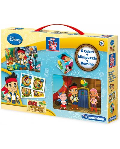 Комплект 3 детски игри Clementoni Disney - Jake and the Neverland Pirates - 1
