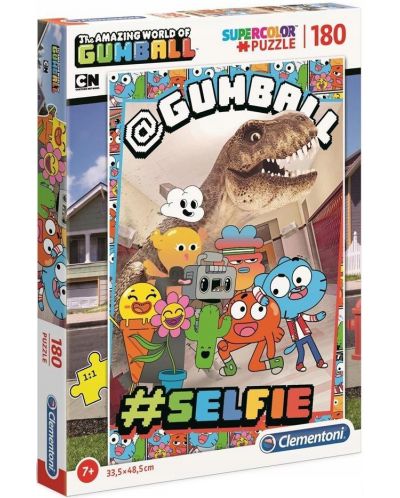 Пъзел Clementoni от 180 части - #Селфи, Gumball