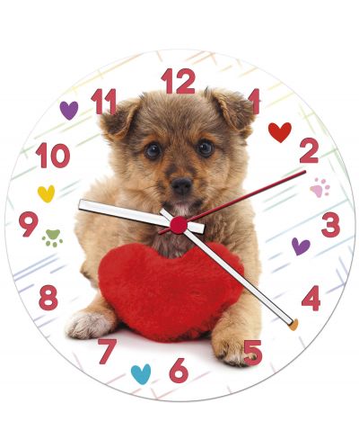 Пъзел-часовник Clementoni от 96 части - Кученце, с механизъм - 2