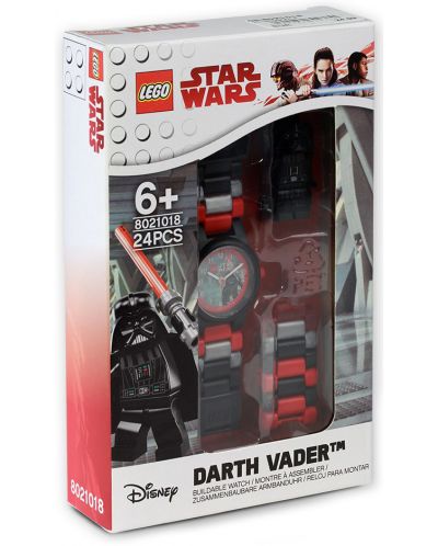 Ръчен часовник Lego Wear - Star Wars, Darth Vader - 8