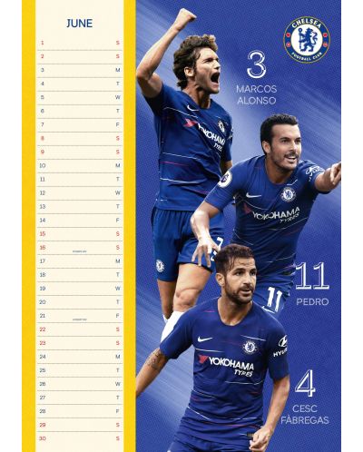 Стенен Календар Danilo 2019 - Chelsea - 3