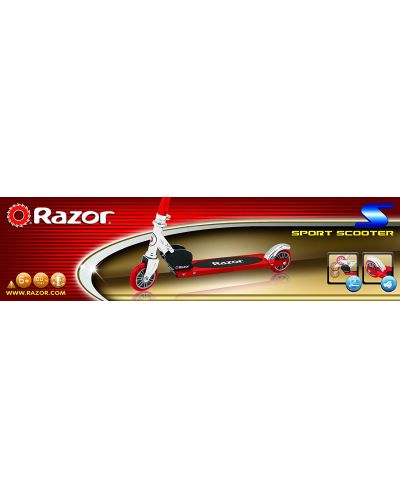 Сгъваема тротинетка Razor Scooters S Scooter – Red - 2