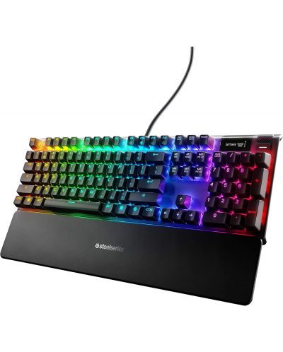 Механична клавитура Steelseries - Apex 7, Blue switches, RGB, черна - 1