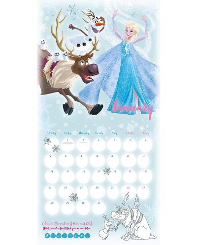 Стенен Календар Danilo 2019 - Disney Frozen Inc - 2