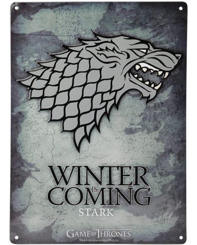 Метален постер Game of Thrones - Stark - 1