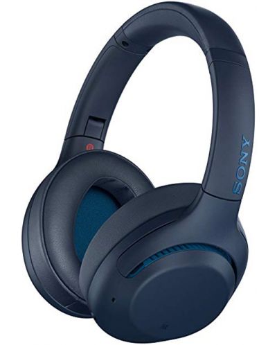 Безжични слушалки с микрофон Sony - WH-XB900N, сини - 2