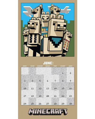 Стенен Календар Danilo 2019 - Minecraft - 3